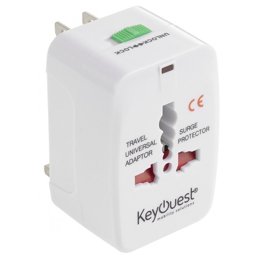 Chargeur universel, adaptateur Voyage blanc 100 exemplaires