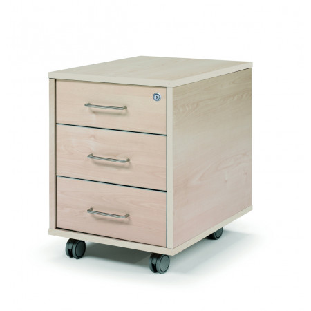 Caisson hauteur bureau bois Wist 2T+1DS