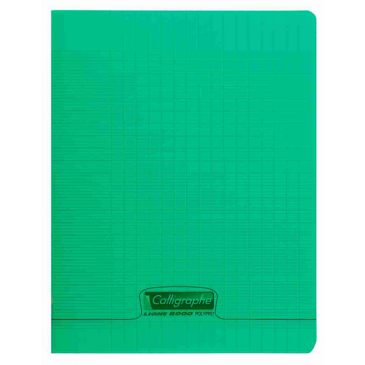 Cahier piqué Calligraphe 8000 24x32cm 48 pages Séyès Vert