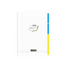 CAHIER 2 ONGLET 24X32 96P TRANSPARENT POLYPRO