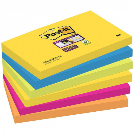 POST IT SUPER STICKY RIO 76*127 (LOT6)