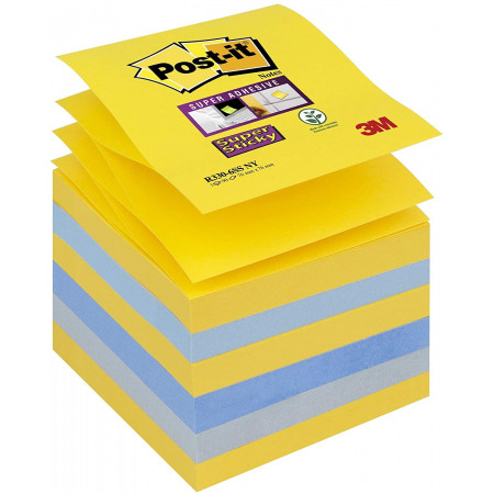 POST IT SUPER STICKY NY 76*76 LOT DE 6