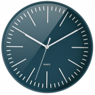 HORLOGE TENDANCE RONDE BLEU 30CM