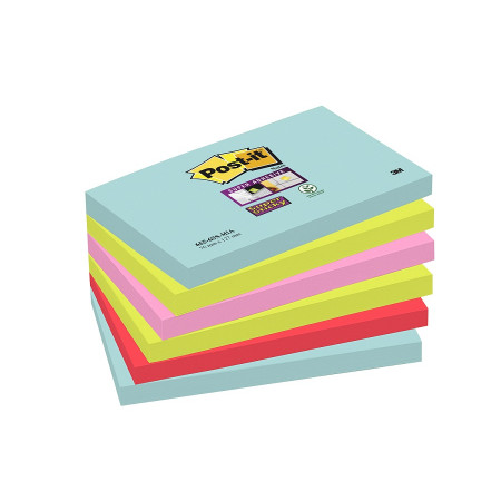 POST-IT SUPER STICKY MIAMI 75X127 LOT6