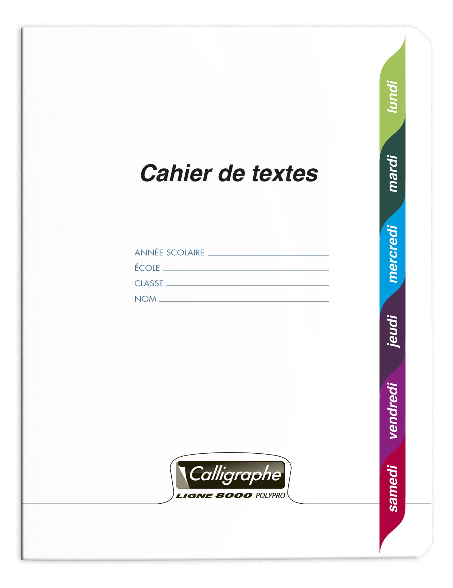 Page De Garde De Cahier De Musique Co CAHIER DE TEXTE 124P 17X22 POLYPRO - BuroStock Guyane