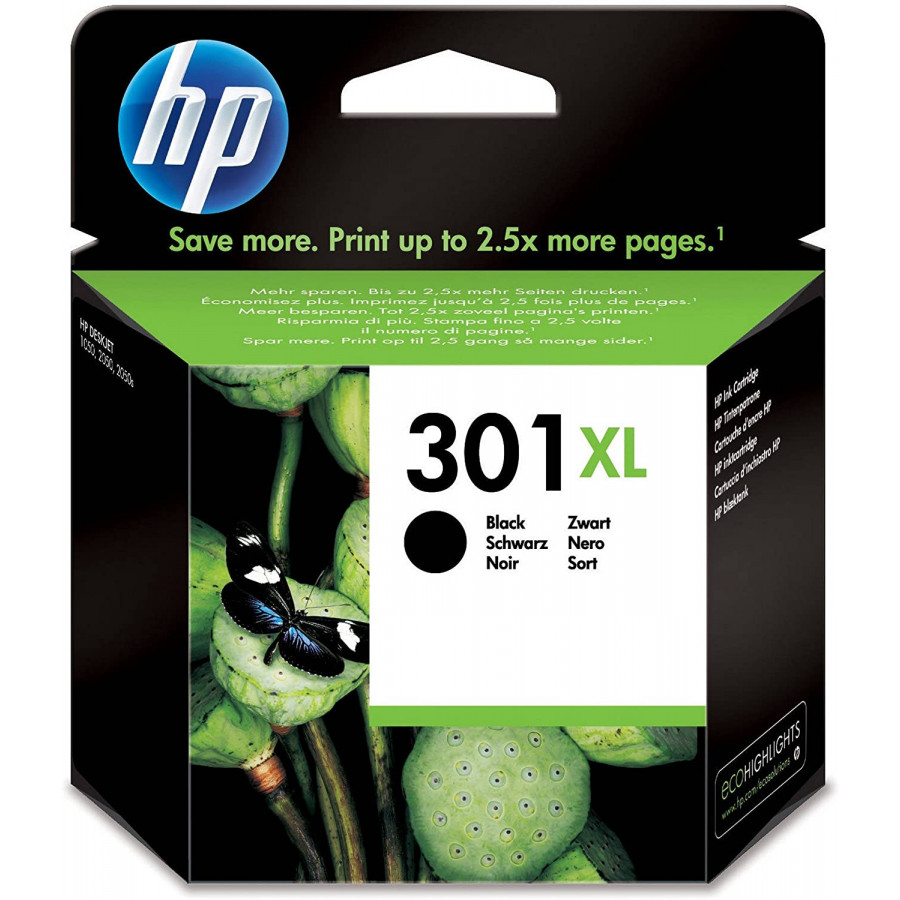 CARTOUCHE HP NOIR HP 301 XL - BuroStock Guyane