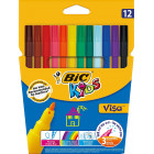 FEUTRES BIC VISA POINTE FINE ETUI 12