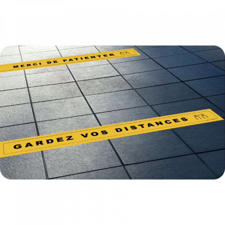 LOT DE 4 BANDES DE SIGNALISATION AU SOL