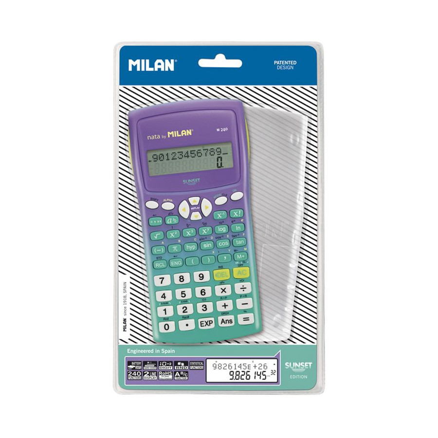 Calculatrice en forme de coeur violet Mercredi et Patati - Le