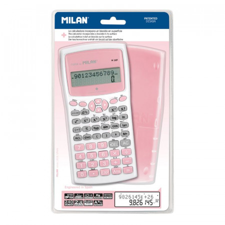 CALCULATRICE SCIENTIFIQUE ANTI BACTERIEN ROSE