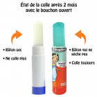 Bâton « Marine Stick », bleu translucide 15gr