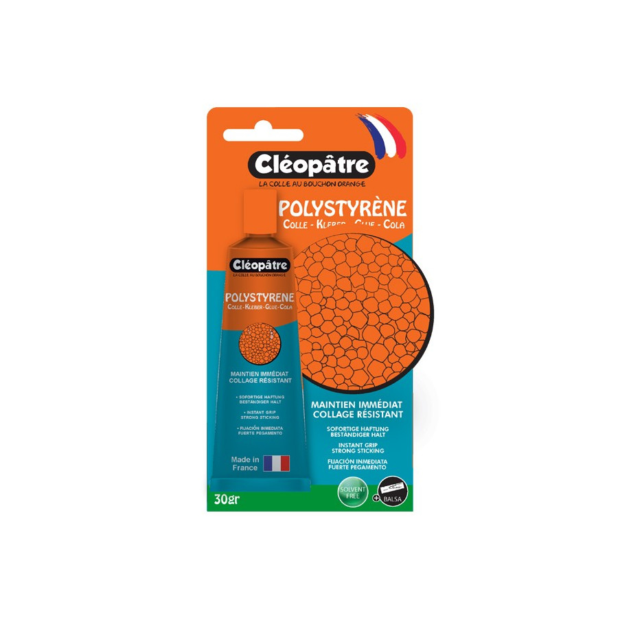 COLLE polystyrène «Cléo'TECH» TUBE ALU 30 GR - BuroStock Guyane