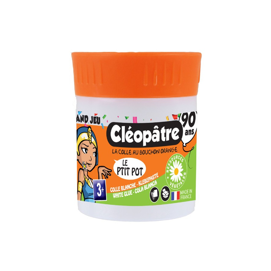 Pot de colle blanche CLÉOPÂTRE 35g : Chez Rentreediscount Fournitures  scolaires