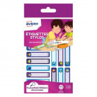 ETIQUETTES X30 STYLOS MIXTES-50X10 MM