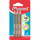 CRAYON GRAPHITE MINI HB X3 BLISTER