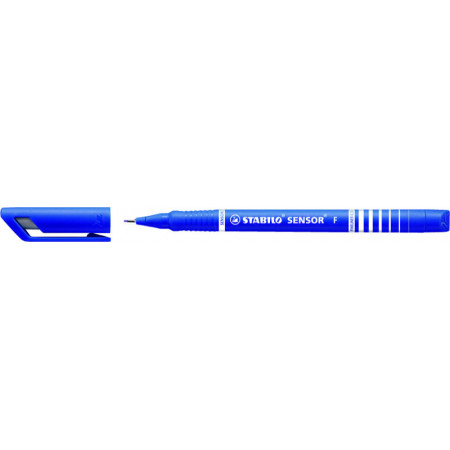 1 stylo-feutre pointe extra fine STABILO SENSOR F bleu