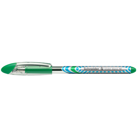 STYLO BILLE - SLIDER BASIC - M - EPAISSEUR DE TRAIT MOYEN - VERT