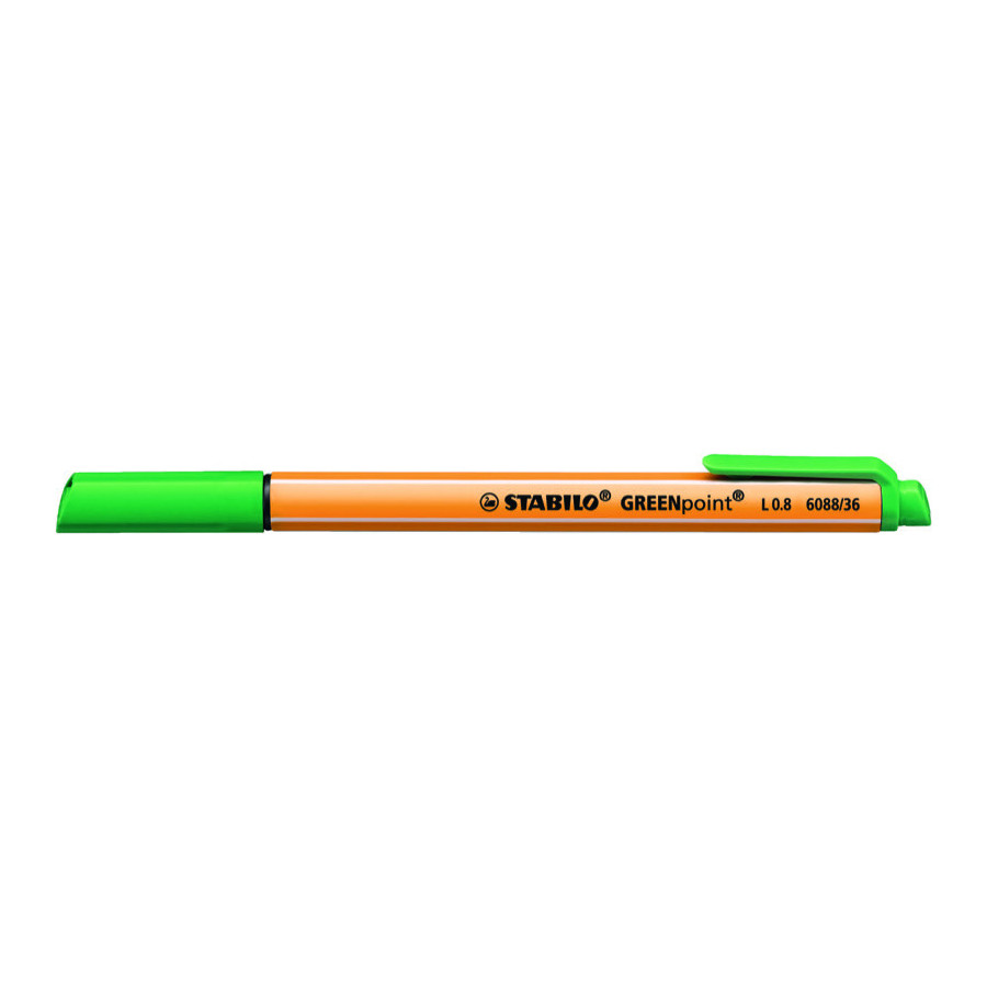 1 stylo-feutre STABILO GREENpoint vert - BuroStock Guyane