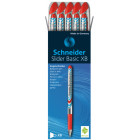 STYLO BILLE - SLIDER BASIC - XB - EPAISSEUR DE TRAIT EXTRA LARGE - ROUGE