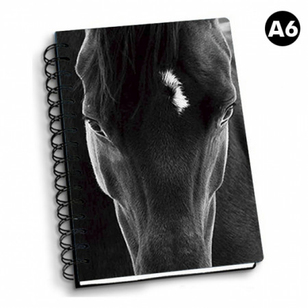 NOTEBOOK 3D A6 BLACK HORSE