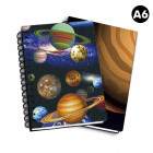 NOTEBOOK 3D A6 FLIP PLANETS