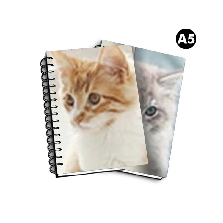 NOTEBOOK 3D A5 FLIP CAT