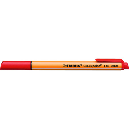 1 stylo-feutre STABILO GREENpoint rouge