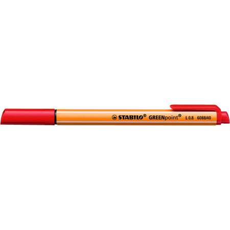 1 stylo-feutre STABILO GREENpoint rouge