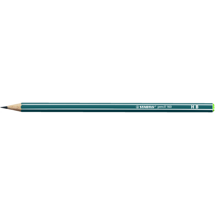 1 crayon graphite STABILO pencil 160 corps bleu ardoise HB
