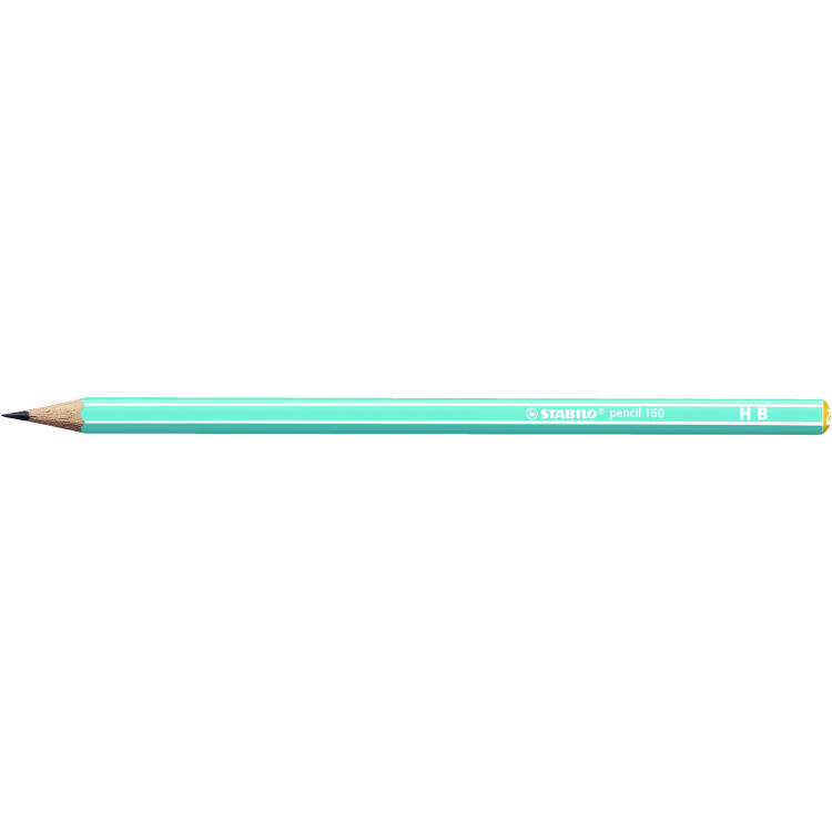 1 crayon graphite STABILO pencil 160 corps bleu clair HB