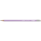 1 crayon graphite STABILO swano pastel bout gomme corps lilas HB