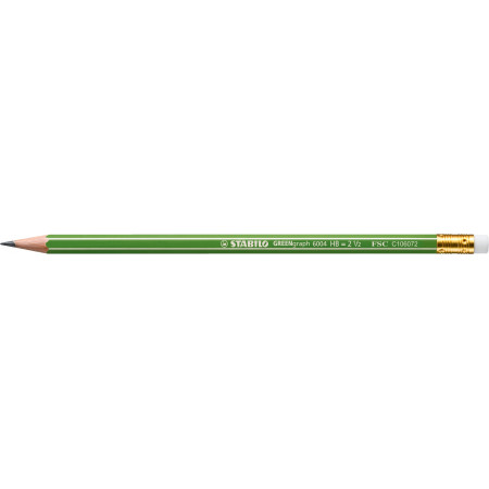 1 crayon graphite STABILO GREENgraph bout gomme HB