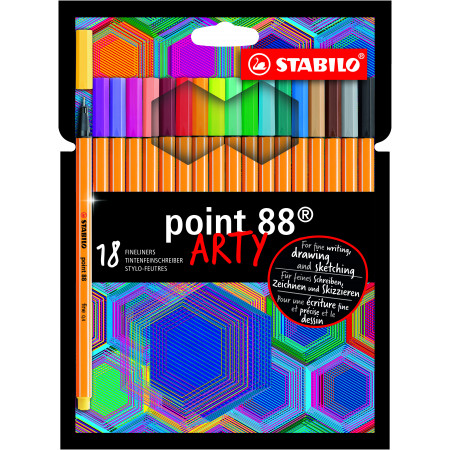 18 feutres STABILO point 88 ARTY