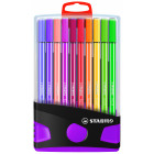 ColorParade de 20 feutres de dessin STABILO Pen 68 boîtier gris_fuchsia