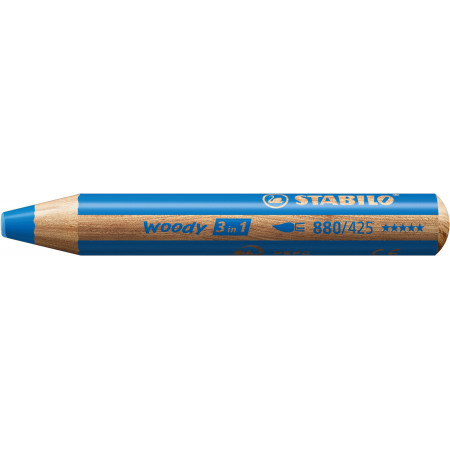 1 crayon multitalents STABILO woody 3 in 1 bleu