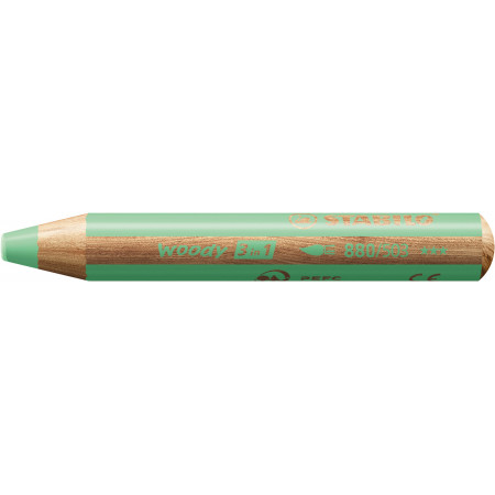 1 crayon multitalents STABILO woody 3 in 1 vert pastel