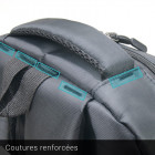 SAC A DOS 17' POLY SATINE MULTIPOCHE