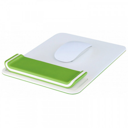 Tapis de souris + Repose poignet Ergo WOW VERT