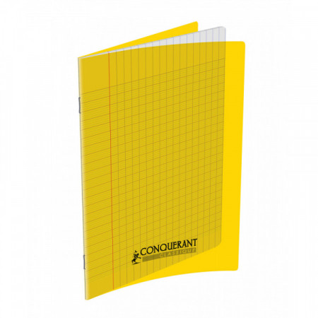 CAHIER POLYPRO 17*22 48P SEYES JAUNE