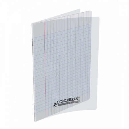 CAHIER POLYPRO 17*22 48P SEYES TRANSPARE