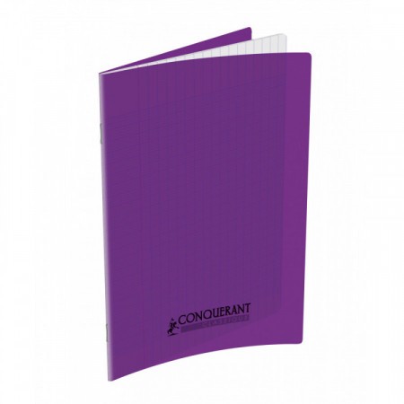 CAHIER POLYPRO 17*22 48P SEYES VIOLET