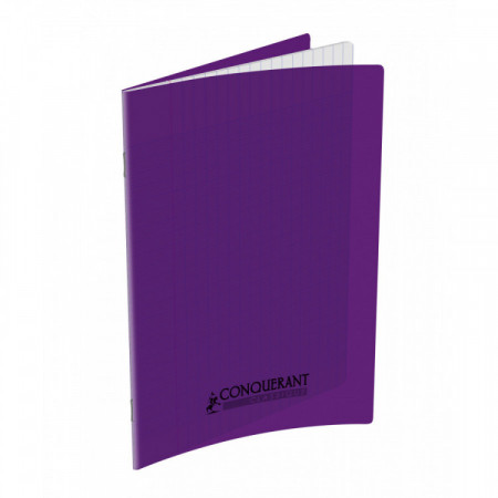 CAHIER POLYPRO 17*22 96P SEYES VIOLET