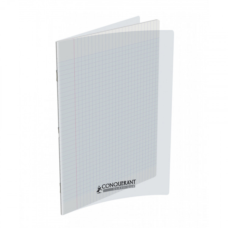 CAHIER POLYPRO 24X32 96P SEYES TRANSPARENT