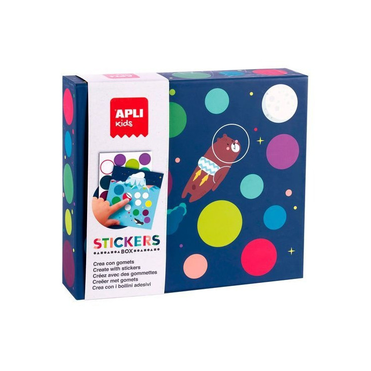 BOX - JEU DE GOMMETTES - FLY TO THE MOON