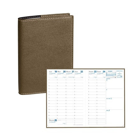 AGENDA AFFAI CLUB BRONZ 10X15CM J/D