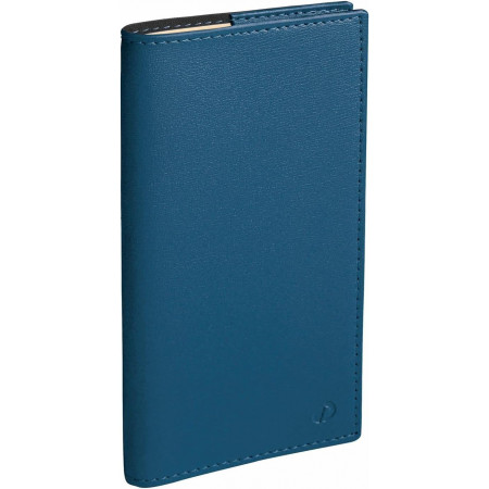AGENDA J/D 8,8X17CM ITALN S BLEU ACIER