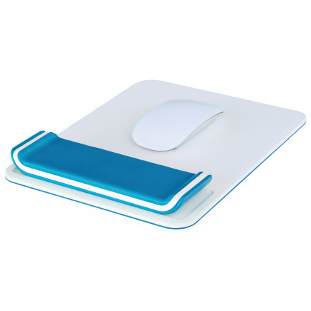 Tapis de souris + Repose poignet Ergo WOW Bleu