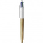 STYLO BILLE BIC 4C WOOD EFFECT RETR ET RECH