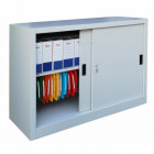 Armoire métallique à portes coulissantes – 120 x 45 x 90 cm Gris