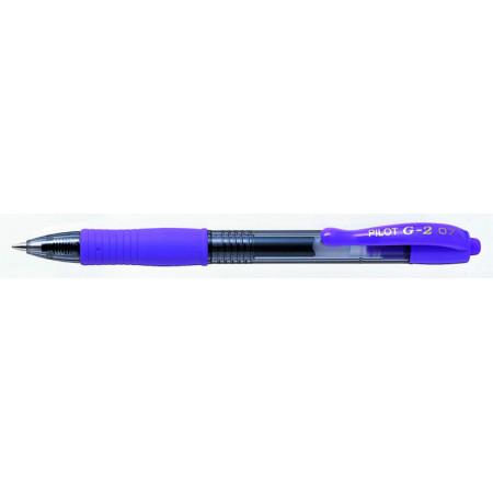 STYLO ROLLER ENCRE GEL - G-2 - 0,7mm - EPAISSEUR DE TRAIT - VIOLET